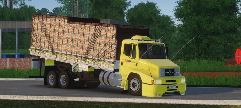 MERCEDES BENS 1620 AMARELO+ CAÇAMBA – SKIN GLOBAL TRUCK ONLINE