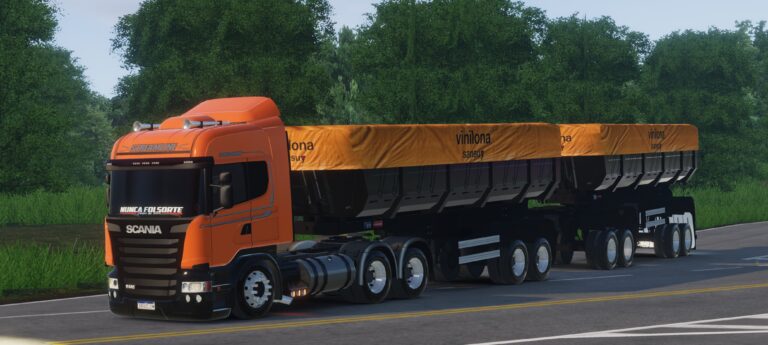 SCANIA LARANJINHA + RODOTREM – GLOBAL TRUCK ONLINE