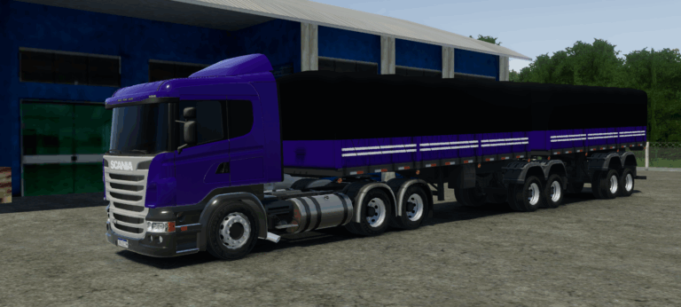 SCANIA R440 TETO BAIXO ROXO ESTILO ORIGINAL