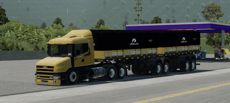 Scania 124 amarela/ bitrem librelato – GLOBAL TRUCK ONLINE