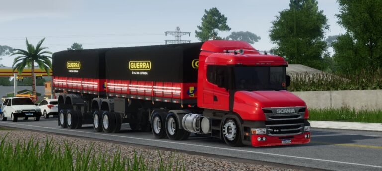 SCANIA 124  + BITREM ESPECIAL TR.SILVA – SKIN GLOBAL TRUCK ONLINE