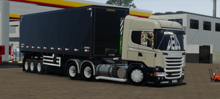 SCANIA R440 – BEGE – FAIXAS STREAMLINE QUALIFICADO – GLOBAL TRUCK ONLINE