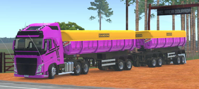 Rodocaçamba Rosa Randon @Tr Siqueira