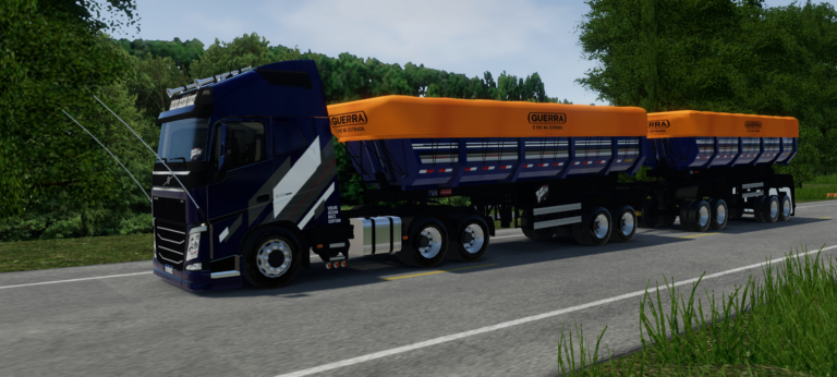 Volvo FH 540 Azul + Rodotrem Do Bruno Garcia @MglTruck