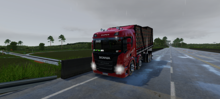 Scania vermelha linda @João Paulo