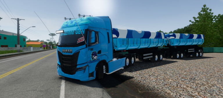 Iveco S- Way Azul Mar Traçado @Renazinho GBN