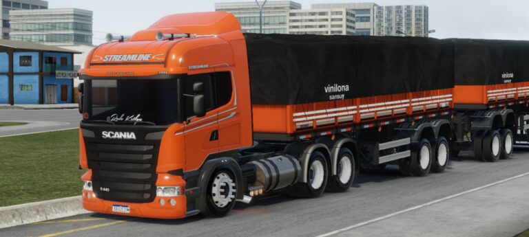 SCANIA LARANJEX + 9 EIXOS – SKINS GLOBAL TRUCK ONLINE