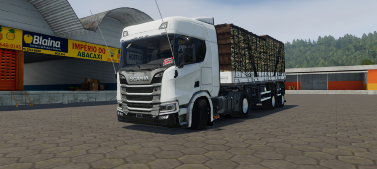 SCANIA R450 BRANCA NA CARRETINHA DOIS EIXOS @Joao Pedro OFC