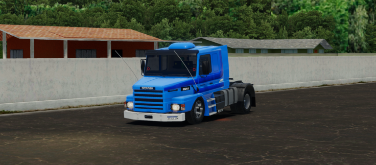 Scania 112 azul teto baixo @TR SILVA