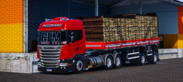 SCANIA PEGORARO + CARRETINHA 2 EIXOS – SKINS GLOBAL TRUCK ONLINE