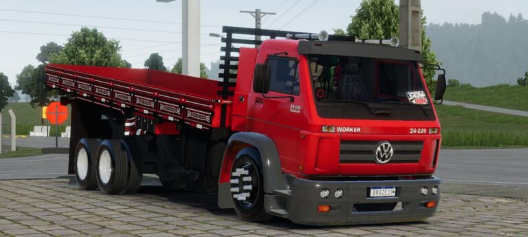 VW WORKER RED – SKINS GLOBAL TRUCK ONLINE