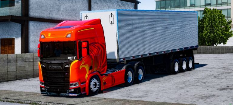SCANIA TR PIT T+ BAUZÃO – SKINS GLOBAL TRUCK ONLINE