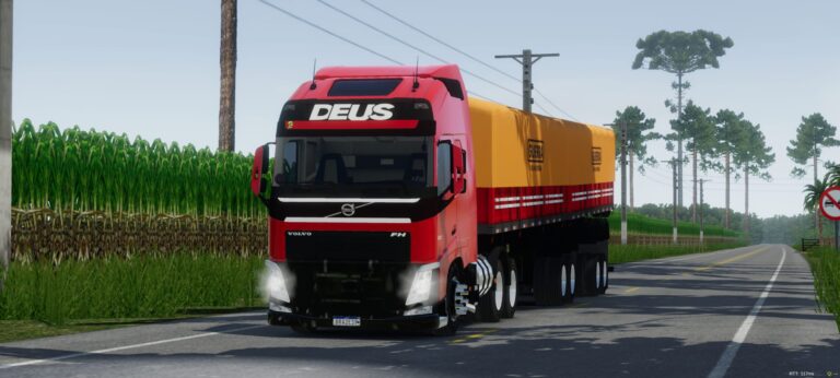 Volvo FH qualificado no bitrem com LED guerra 2025 @João Arthur skins